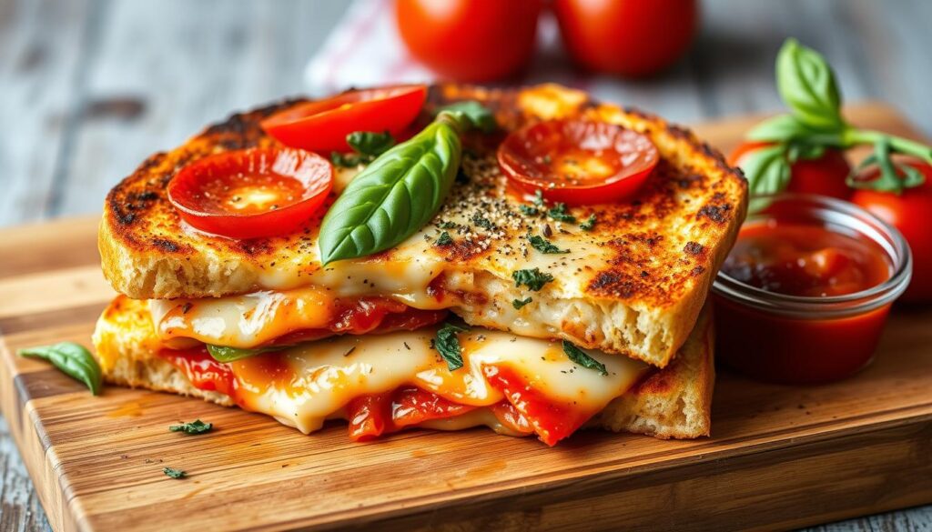 Customizing Pizza Grilled Cheese